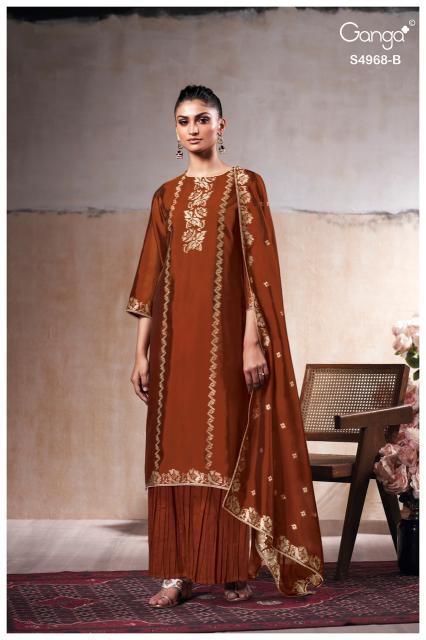 Ganga pravika 4968 wholesale online shopping dress material